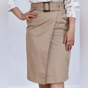 RW&CO. Tan Pencil Skirt